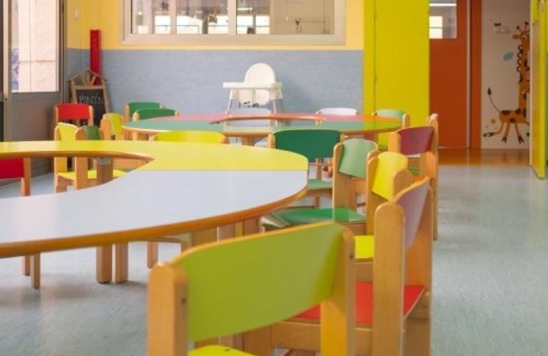 Tailored cleaning for preschools and childcare centres A preschool room with colourful tables and yellow chairs